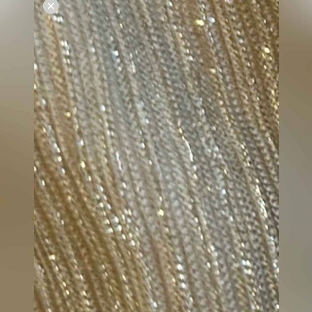 Carla Conti Made in Italy Gold Metallic Pleated Empire Waist Maxi Dress 2X NWT - Picture 5 of 10